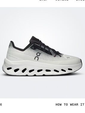 Cloudtilt - On Cloud  Women's Running Shoe in White and Black